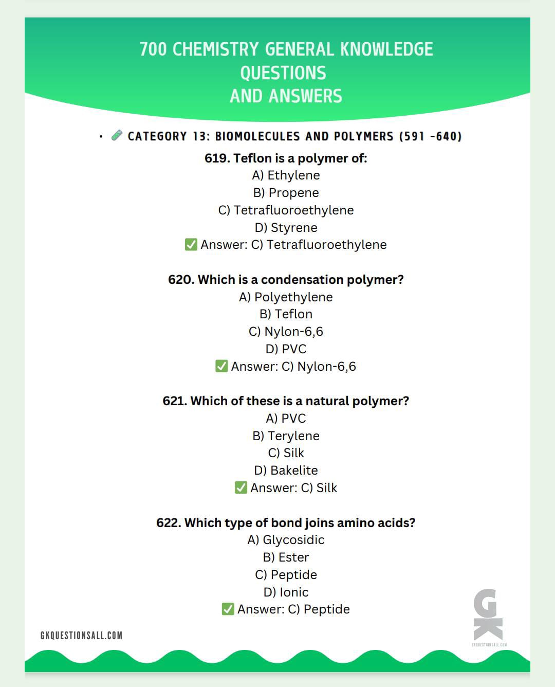 700 Chemistry General Knowledge Questions and Answers - Image 5